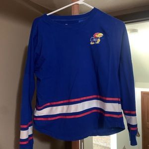 KU long sleeve tee